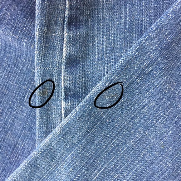 M&S Medium Wash Bootcut / Flare Cotton Comfy Y2K Jeans - Picture 10 of 12